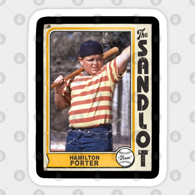 Hamilton 'Ham' Porter Vintage The Sandlot Trading Card Sticker by darklordpug